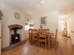 Dining table and log burner Dining table and log burner